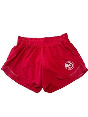 Lululemon Hotty Hot Atlanta Hawks Shorts Dark Red Long 6